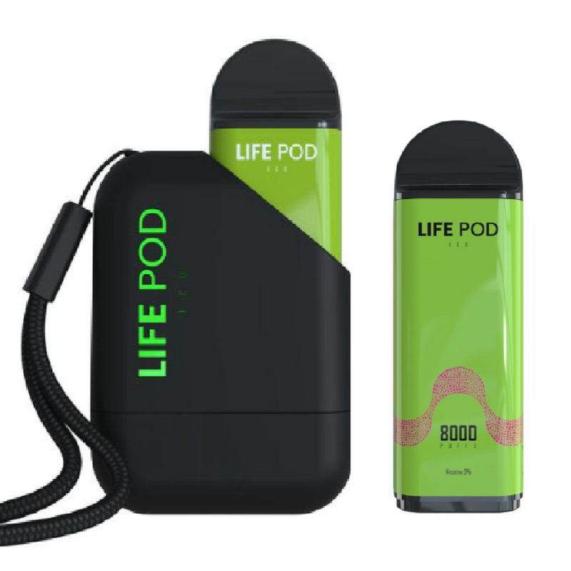 Kit Life Pod 8.000 Puffs Bateria + Cartucho - Caixa com 10 unidades